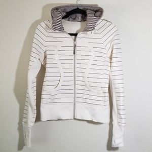 Lululemon Striped Zip up Sweatshirt